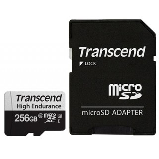 Transcend 256GB MicroSD Endurance Class10+SD adapter